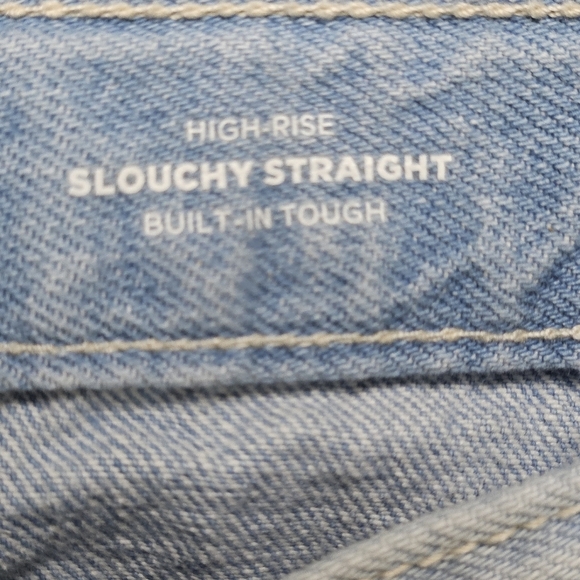 OLD NAVY HIGH RISE SLOUCHY STRAIGHT BUILT IN TOUGH JEAN SHORTS GIRL SIZE 16 PLUS - Picture 3 of 6